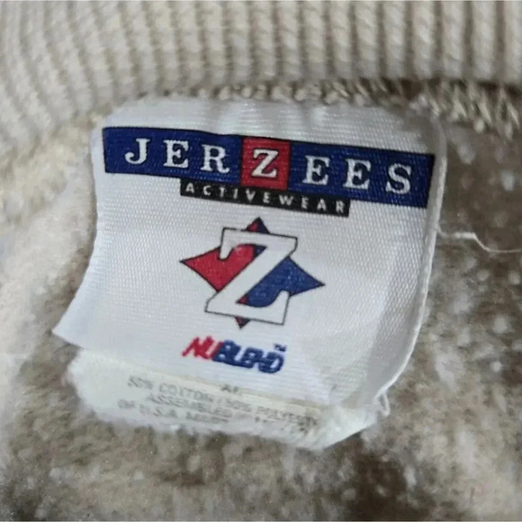 Vintage Quilted Patchwork Giraffe Oversized Crewnexk Sweatshirt XL - Picture 5 of 6